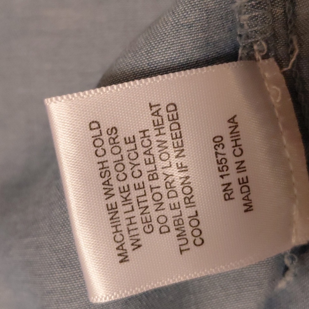 Jane & Delancey Casual Denim Blue Shirt XL - Picture 6 of 6